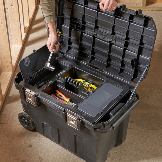 STANLEY® 107 Litre Mobile Job Chest with Metal Latches